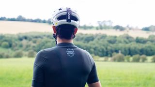 Our cycling reviewer, Will, wears the sage green le col pro jersey II