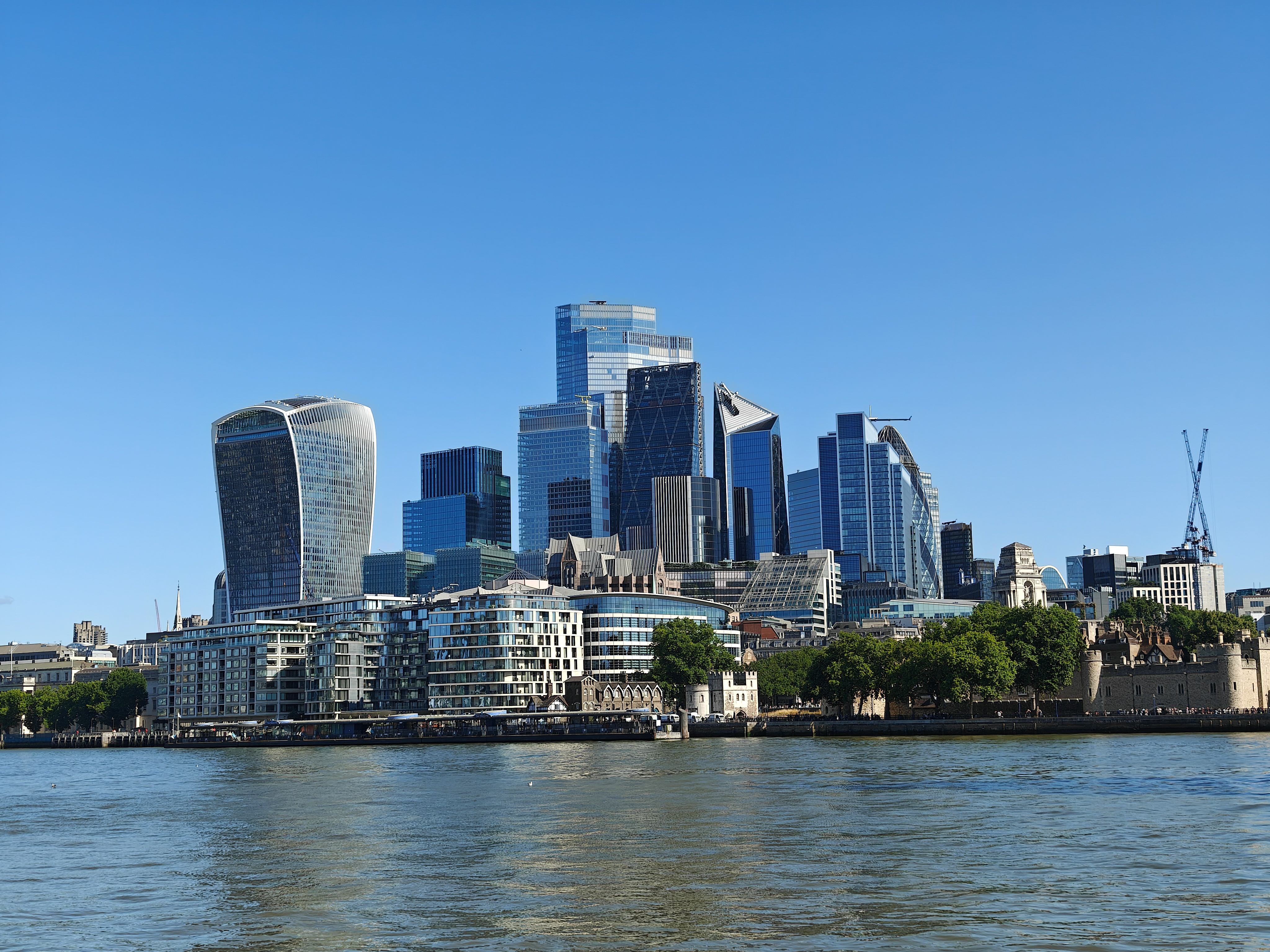View over the river terms of the city of London