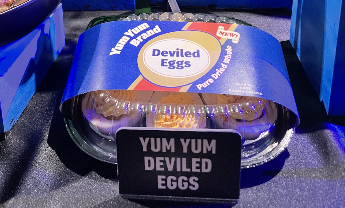 A package of yum yum deviled eggs on offer at Universal Studios Halloween Horror Nights
