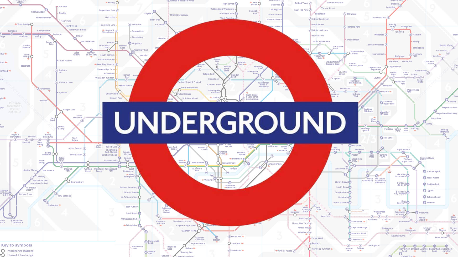 London Underground logo.