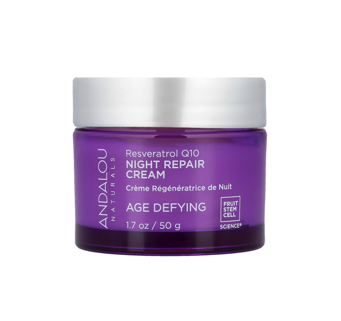 Andalou Naturals, Night Repair Cream Fruit Stem Cell, 1.7 Ounce