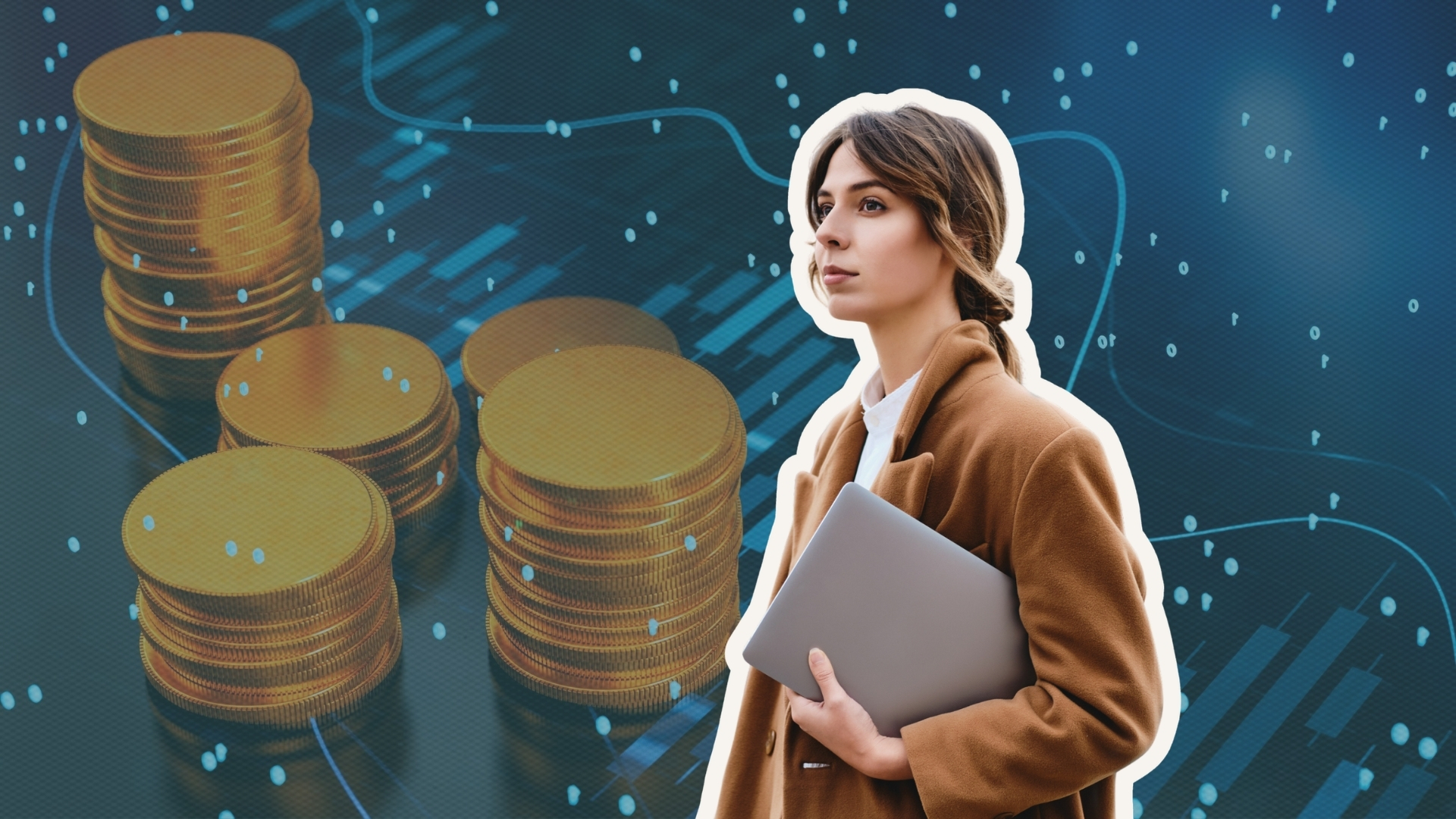 Pension contributions woman retirement pot future savvy businesswoman