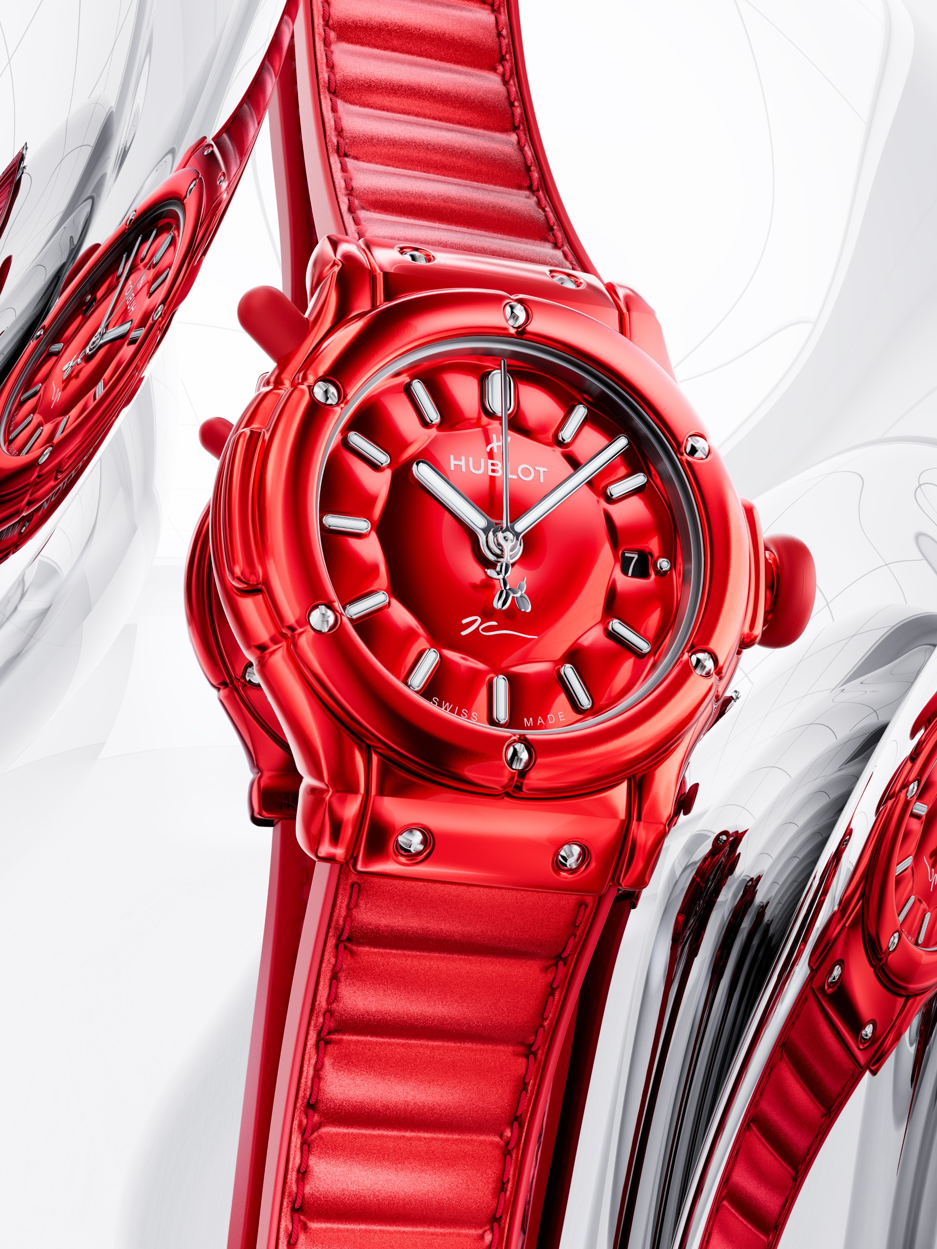 brightly coloured hublot watches