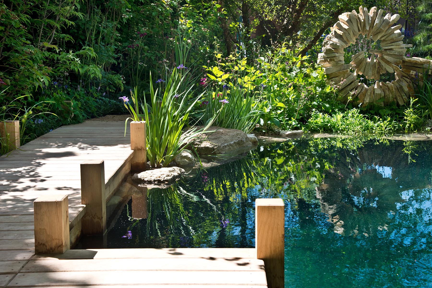 natural swimming pool by Jo Thompson for the RHS flower show