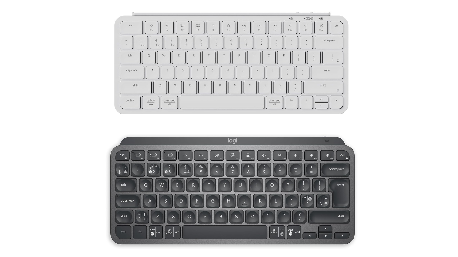 KeyChron and Logitech keyboards
