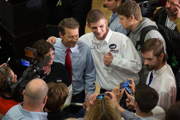 Rand Paul and a young supporter.