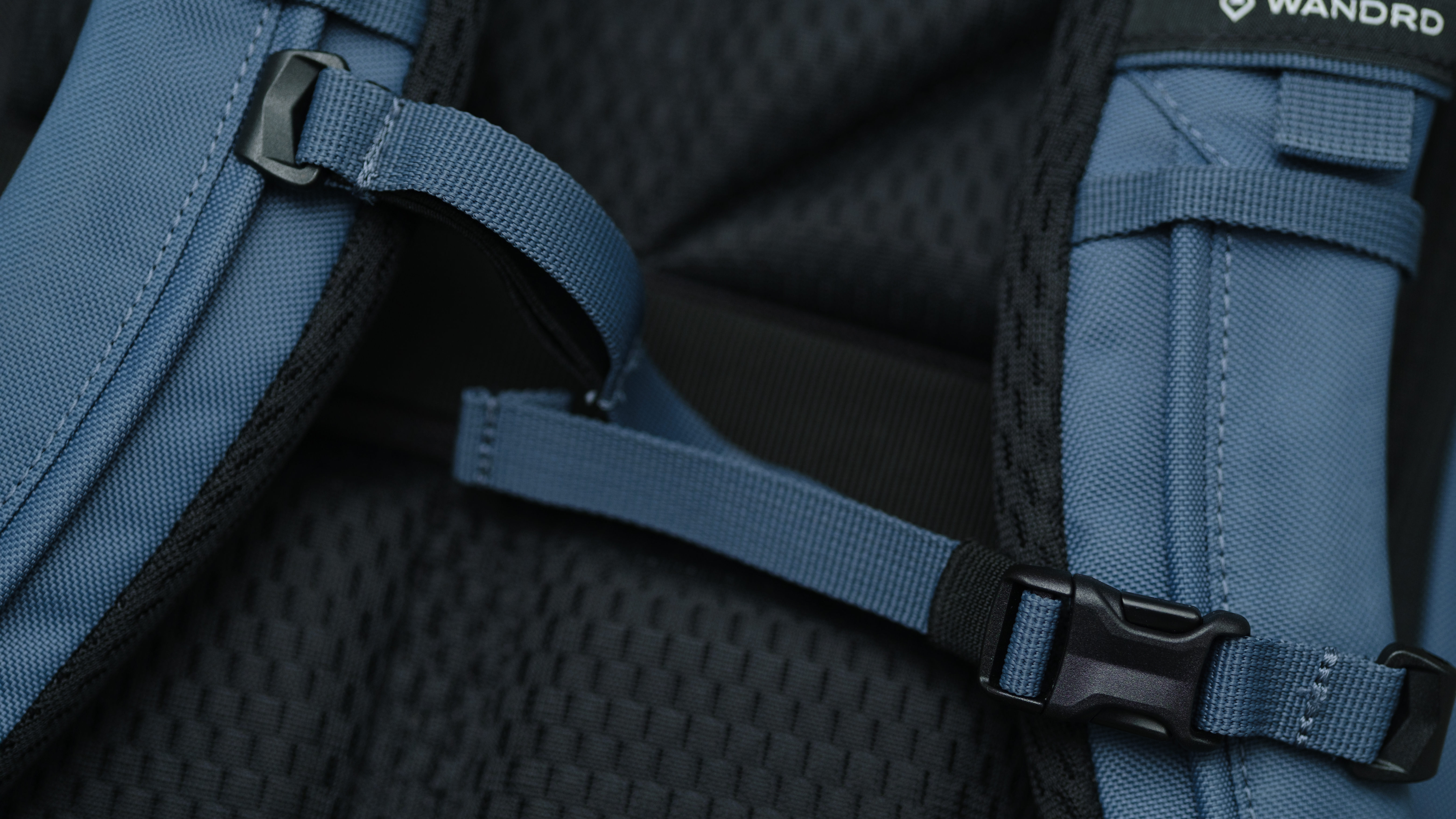 The Wandrd Prvke V4 camera backpack in Aegean Blue, 21L size