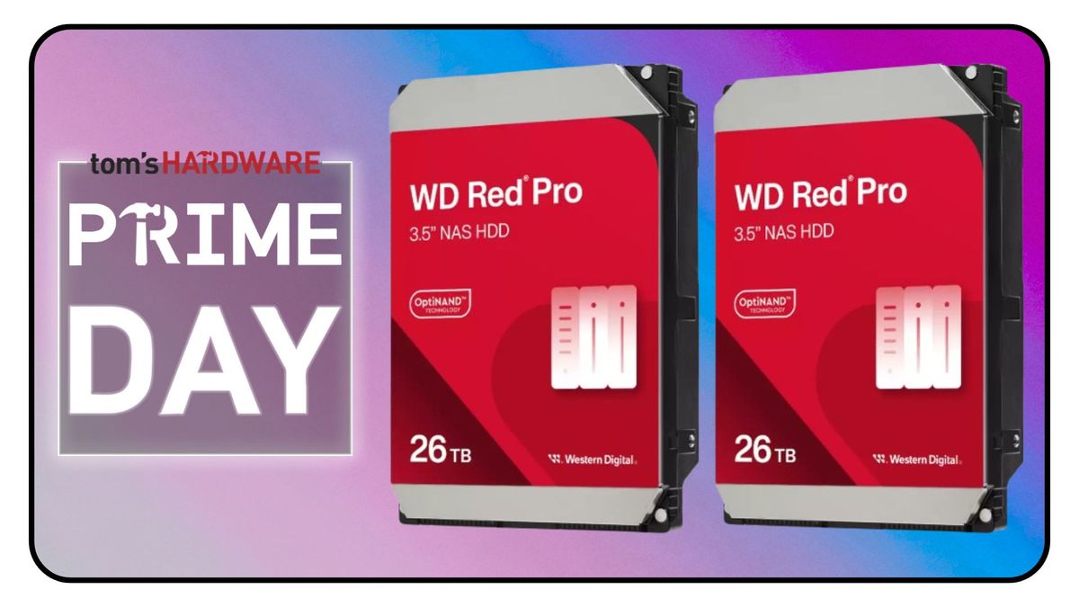 Western Digital's highest capacity NAS drive hits all-time low pricing — the 26TB WD Red Pro costs just $449 when you buy two