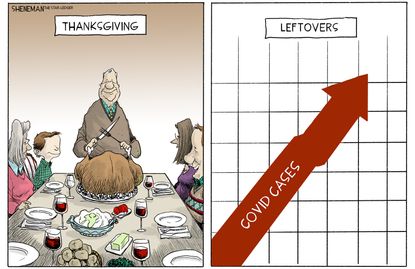 Editorial Cartoon U.S. COVID Thanksgiving