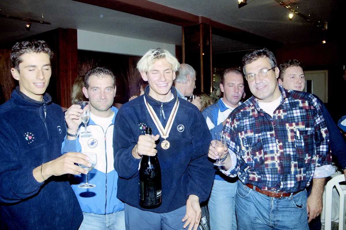 Filippo Pozzato claimed two medals but no rainbow jersey at the 1998 Worlds.
