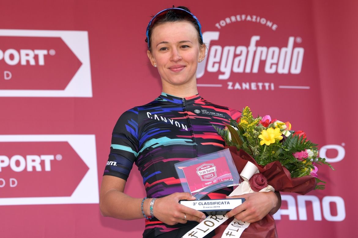 Another podium for Kasia Niewiadoma at Strade Bianche