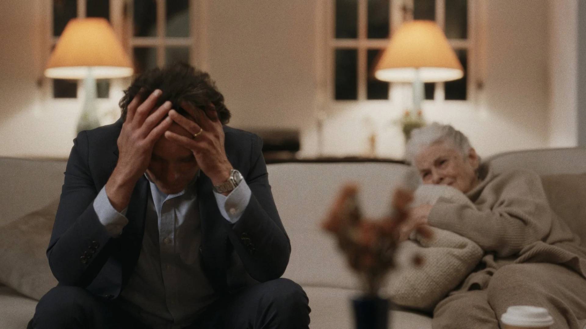 Walton Goggins and Lois Smith in The Uninvited