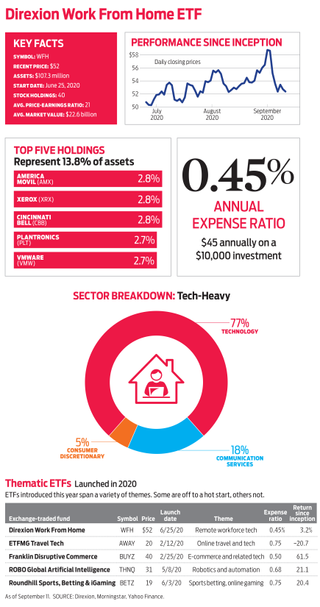 Work from Home ETF infographic