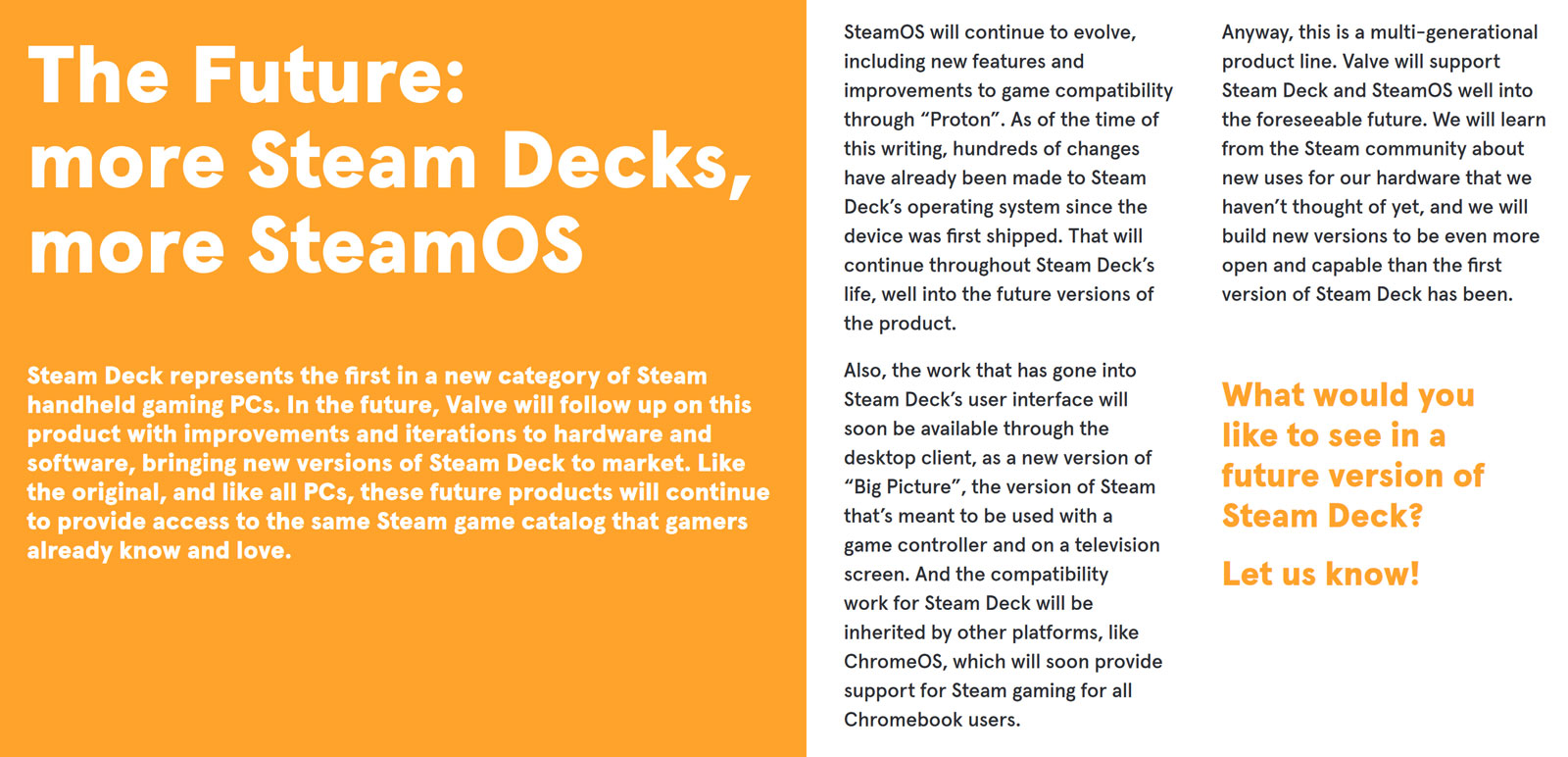 Steam Deck 2 on the way