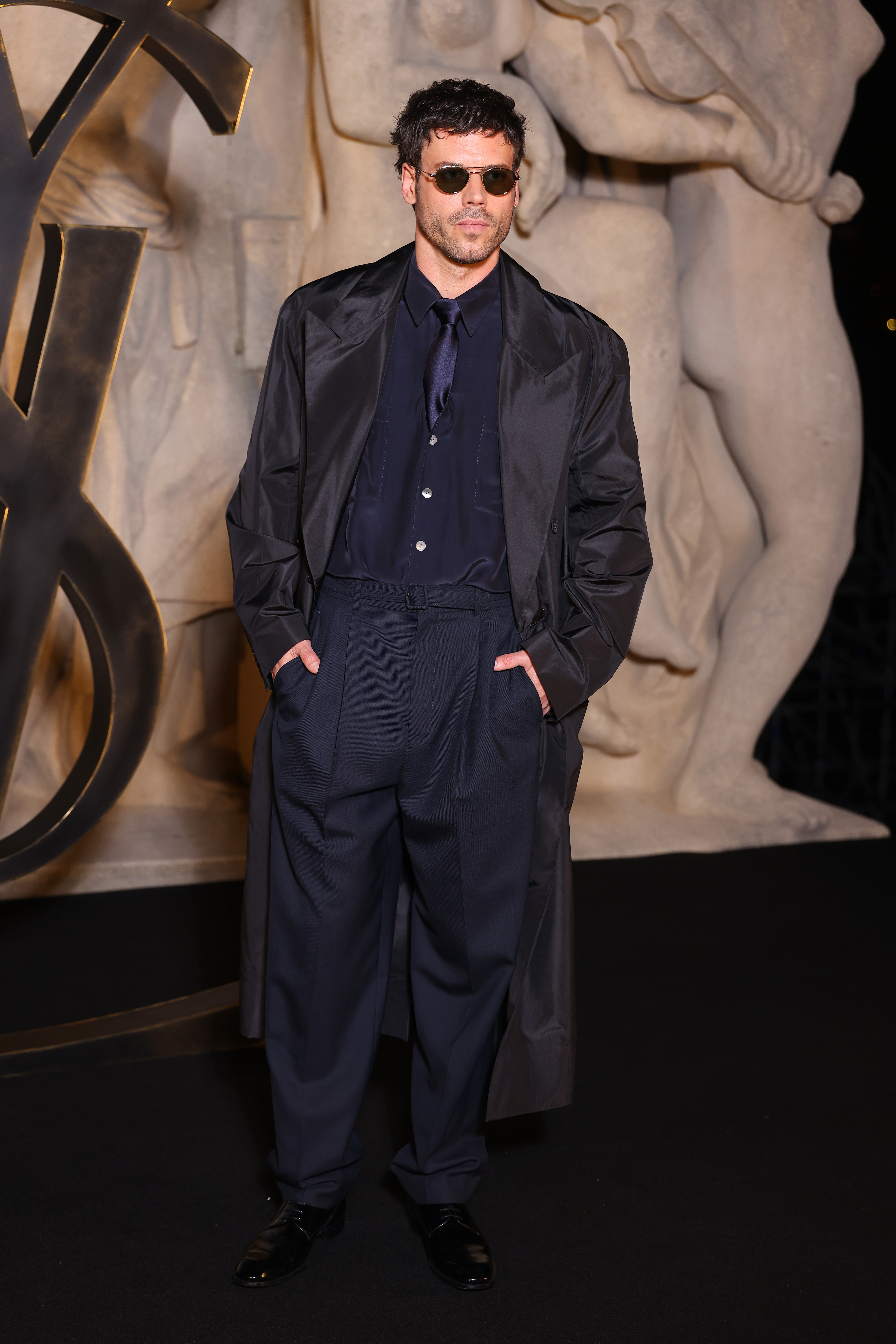 Fran&amp;ccedil;ois Arnaud arrives at the Saint Laurent fall/winter 2026 show