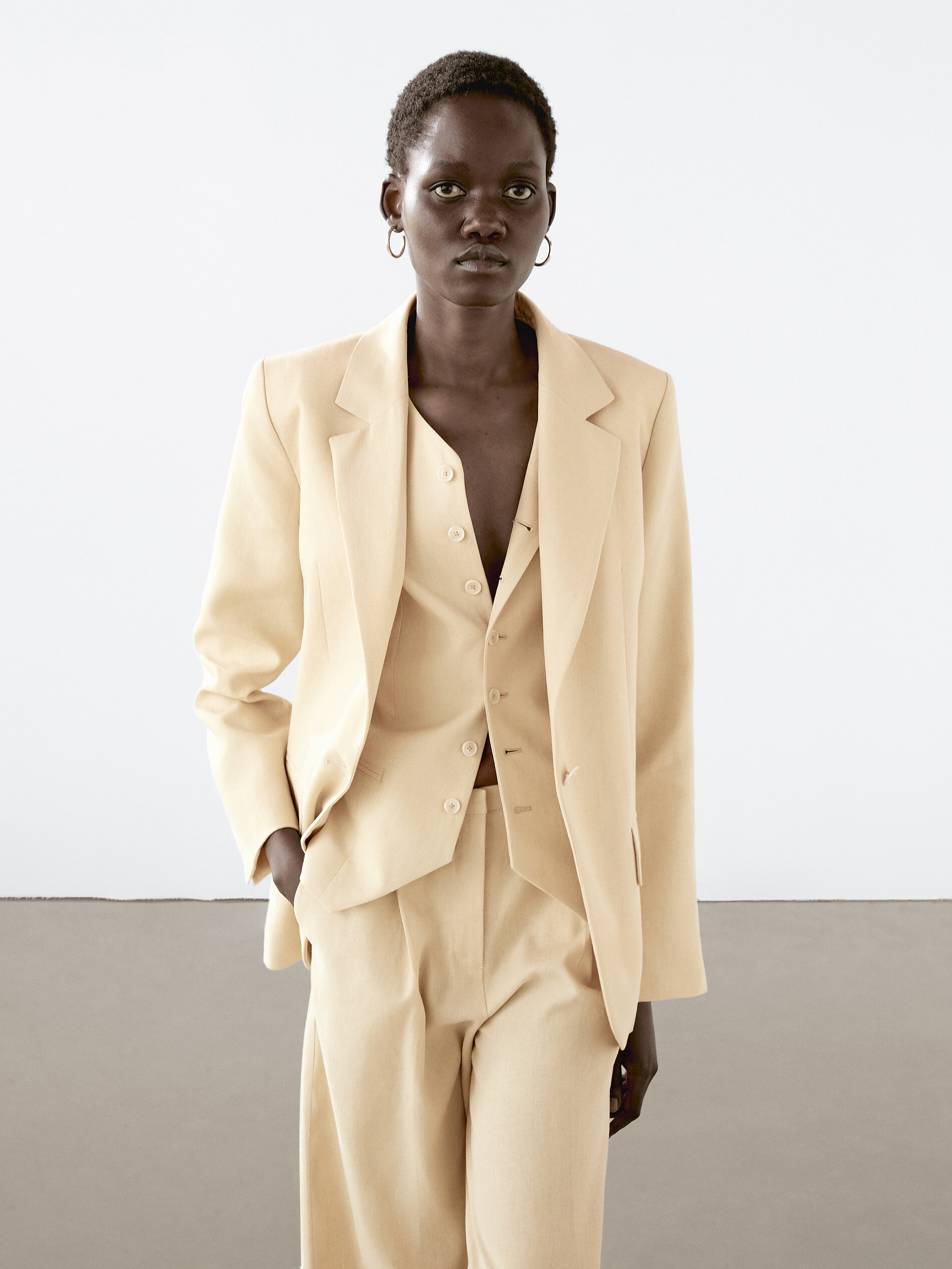 Linen Blend Blazer