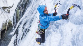 how to use an ice axe: ice climber