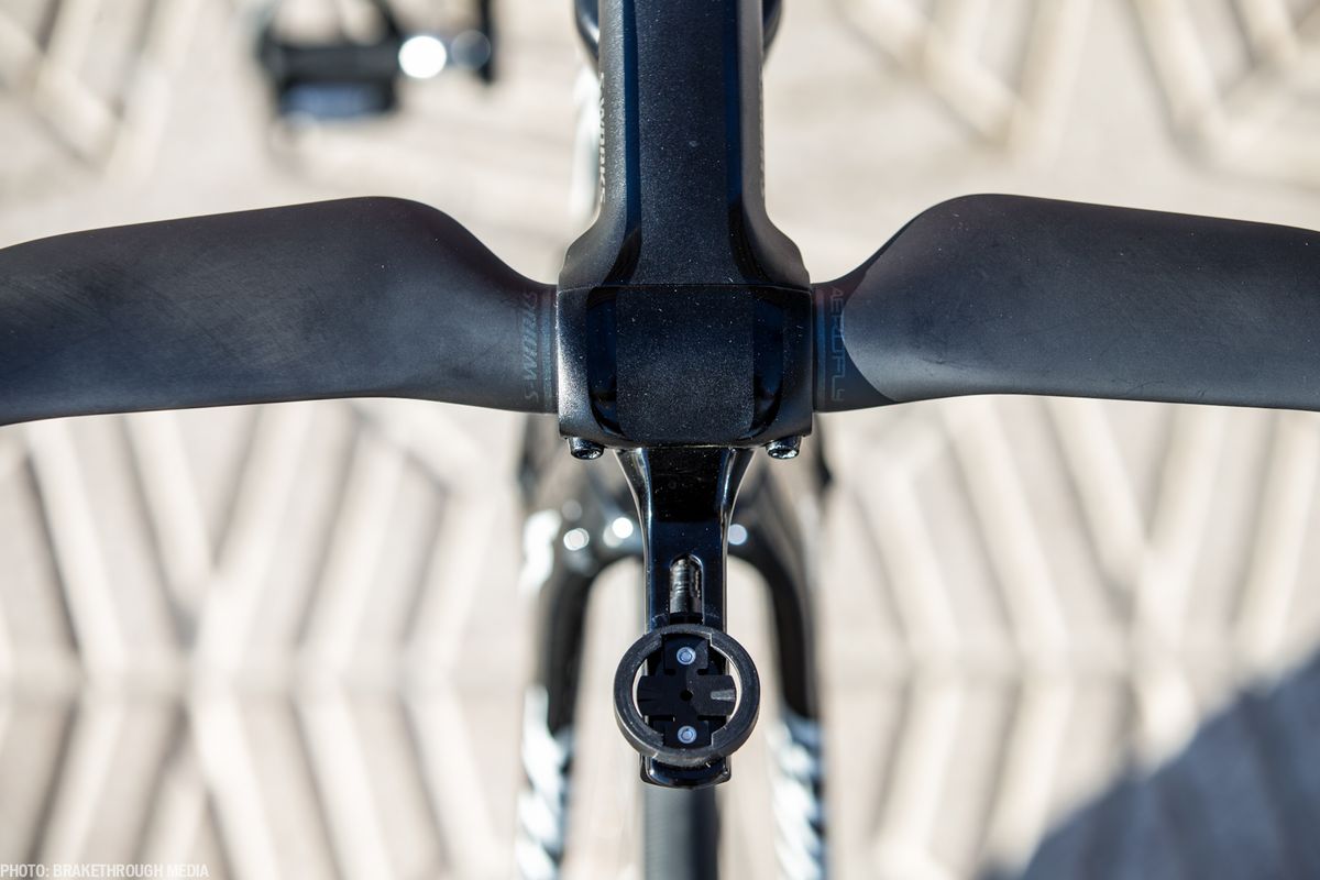 The cockpit of Marcel Kittel's 2016 Specialized EQS Venge.