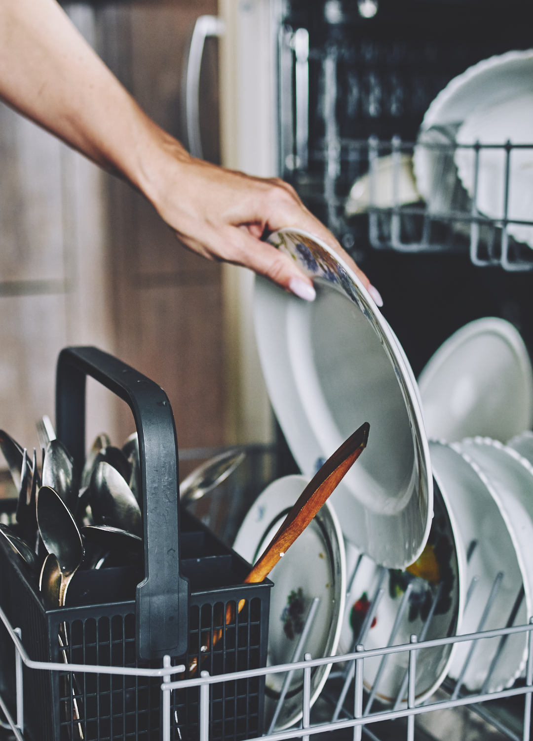 Loading the dish washer