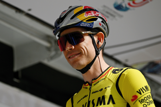 Belgian completes 93km ride as Visma-Lease a Bike release video of him back riding outdoors
