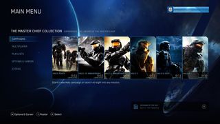 An internal Halo: The Master Chief Collection Xbox One build, featuring Halo: Reach.