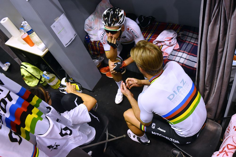 Roger Kluge (Team Callant) and Theo Reinhardt (Team Callant) at the 78th 6 Days Gent 2018