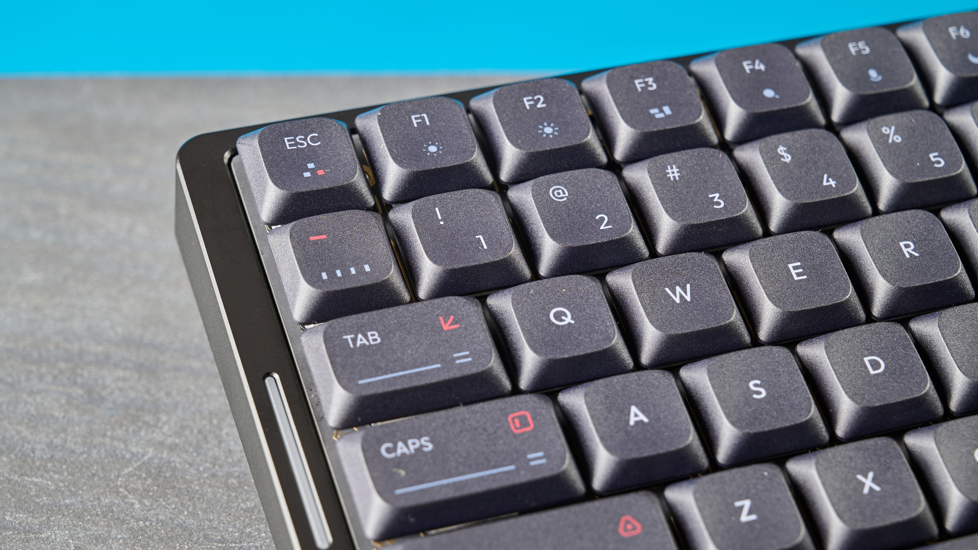 A black IQUNIX MQ80 mechanical keyboard