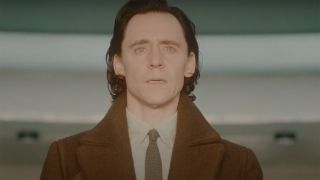 An emotional Loki looks out onto the Temporal Loom in Loki season 2 episode 6