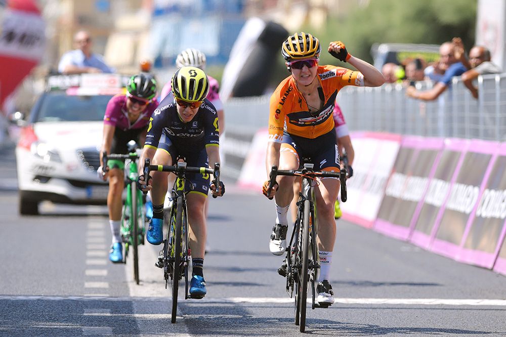 Megan Guarnier wins stage 10 at the Giro Rosa