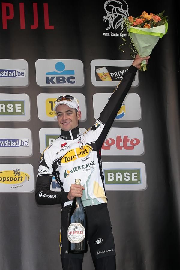 Pierre Serry (Topsport Vlaanderen) happy to be on the podium