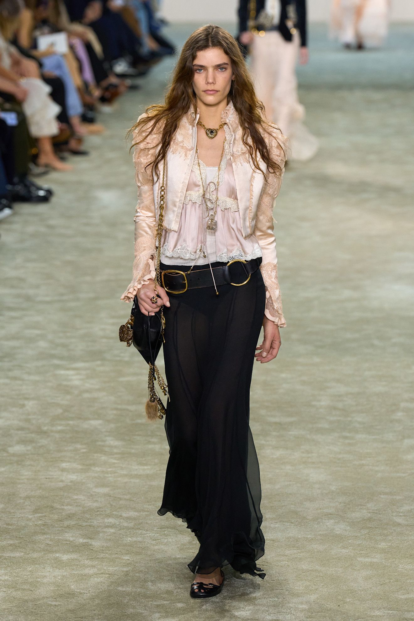 Model on the Chloe fall/winter 2025 runway.