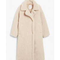 Monki Long Teddy Coat, £85|Monki