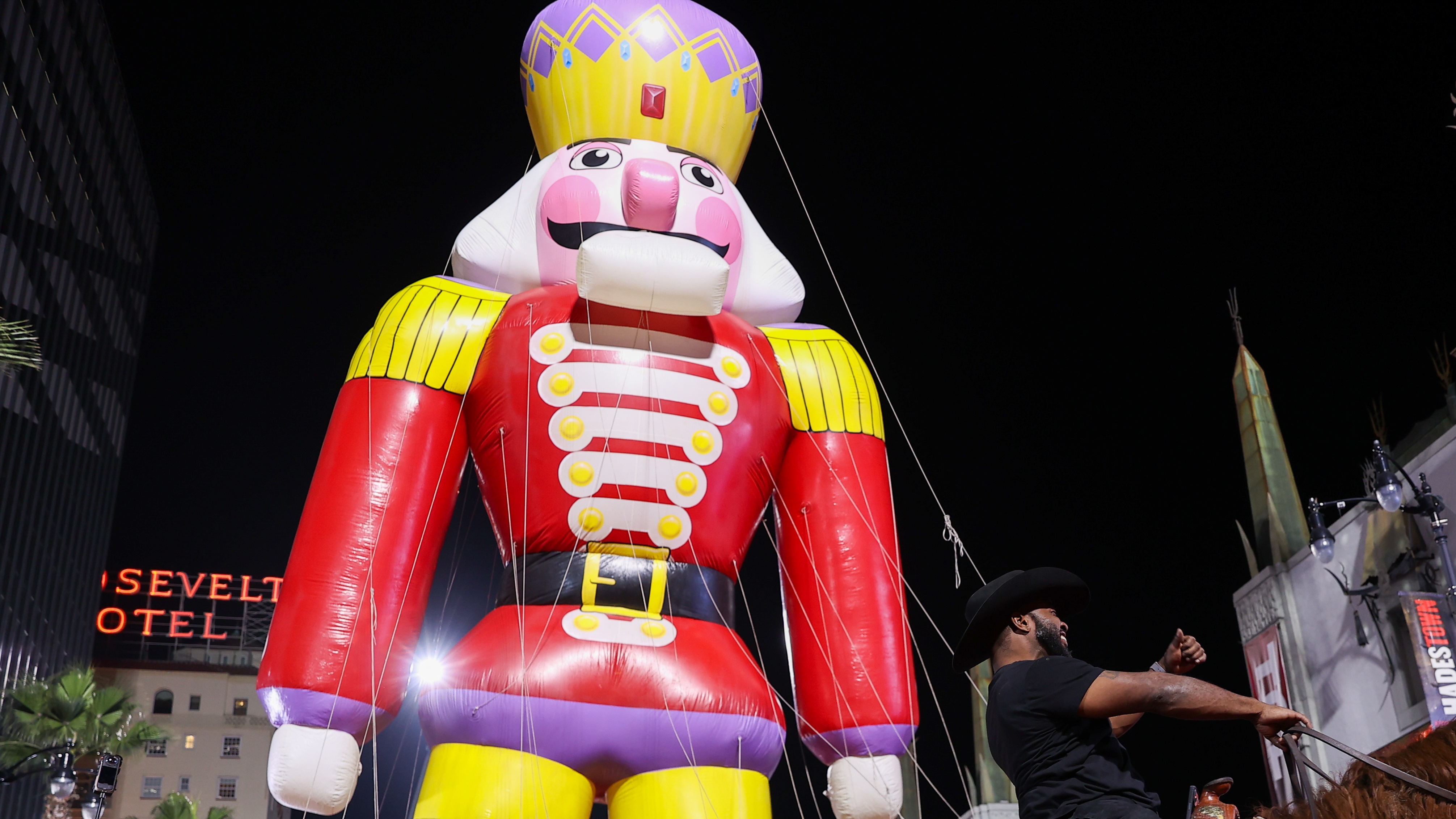 HOLLYWOOD, CALIFORNIA - NOV 30: 93rd annual Hollywood Christmas Parade is held in Hollywood of Los Angeles, California, United States on November 30, 2025. (Photo by Tayfun Coskun/Anadolu via Getty Images)93rd Annual Hollywood Christmas Parade