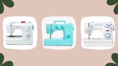 a comp image of the best sewing machines for beginners including models from john lewis, singer and hobbycraft