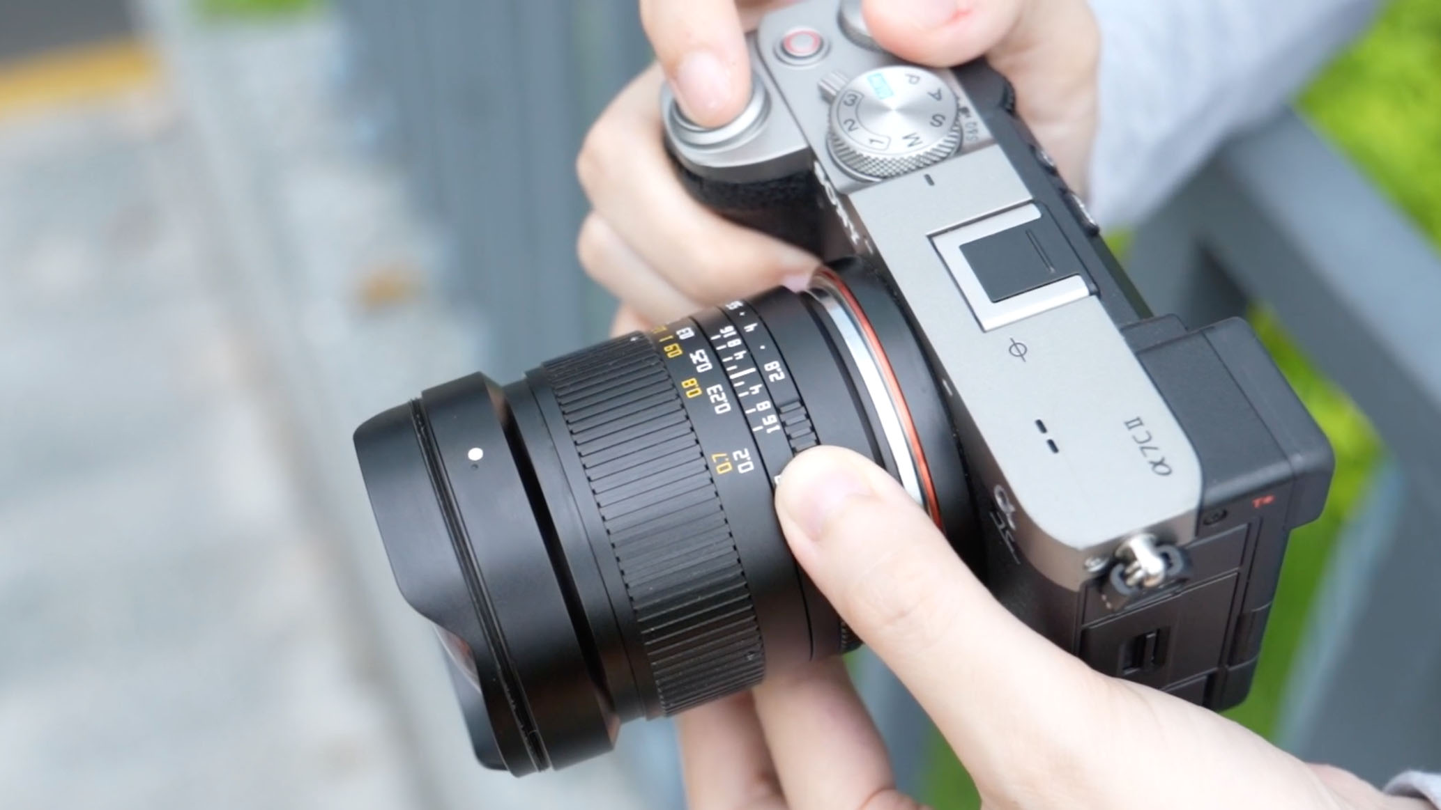 A photo of the TTArtisan 14mm f/2.8 in use
