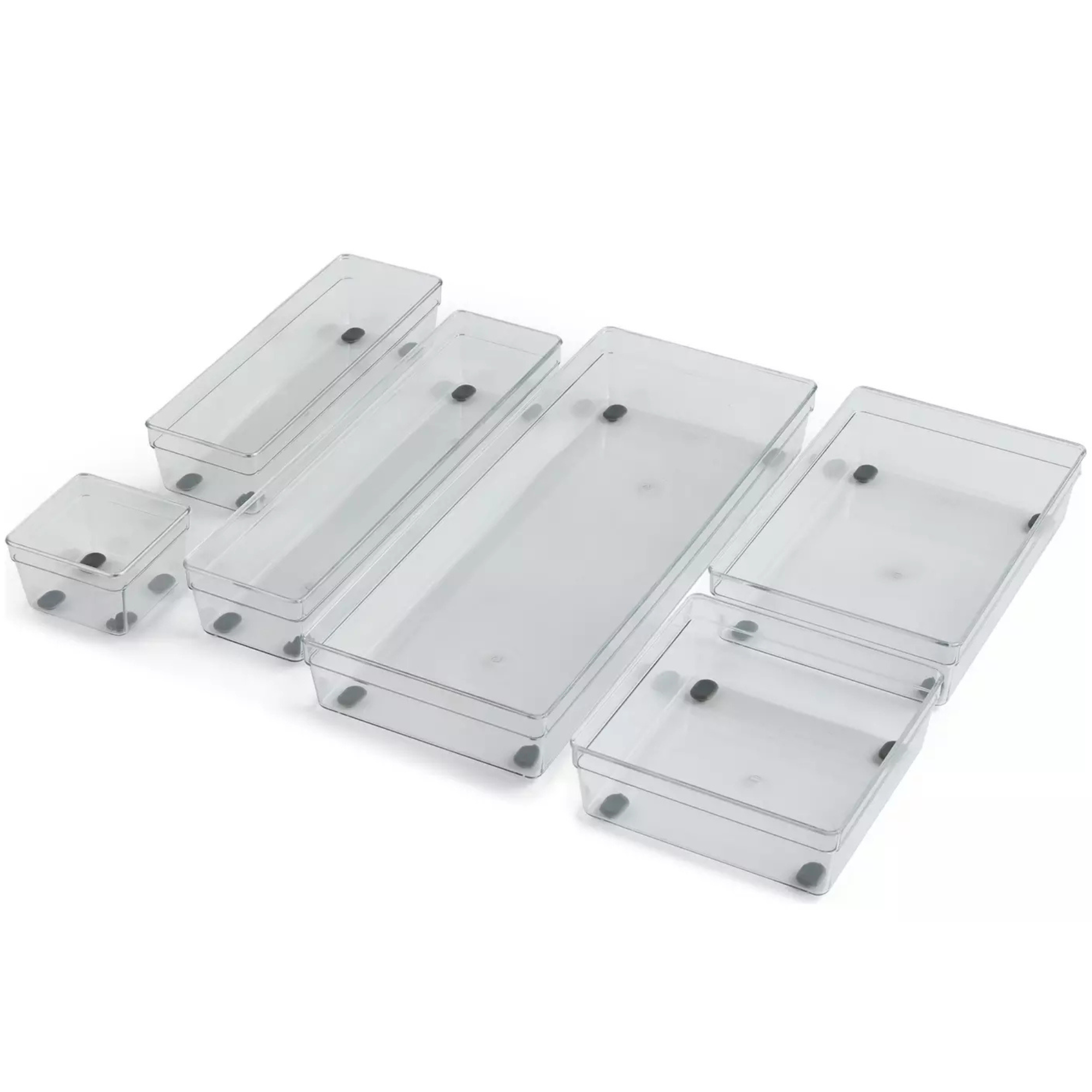 Argos Home Set of 6 Drawer Organiser - Clear