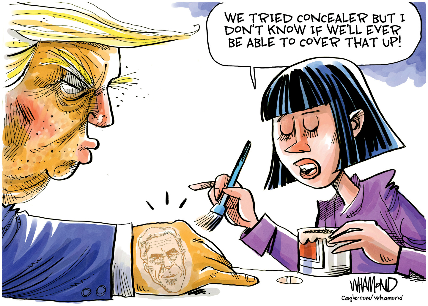 Political cartoon