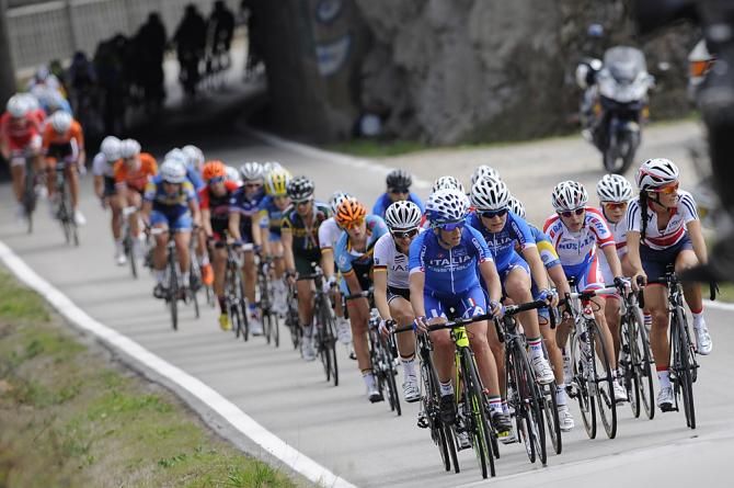 The Italian team leads the peloton