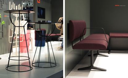 Deco table and Centim modular bench at Stockholm Furniture Fair