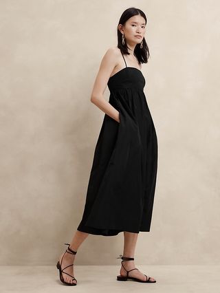 Ariella Taffeta Midi Dress