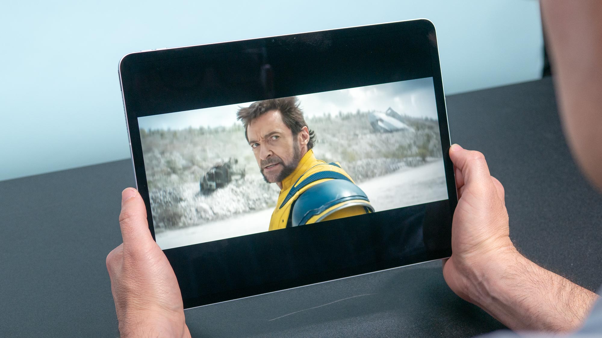 Apple 13-inch iPad Air 2024 shown in hand