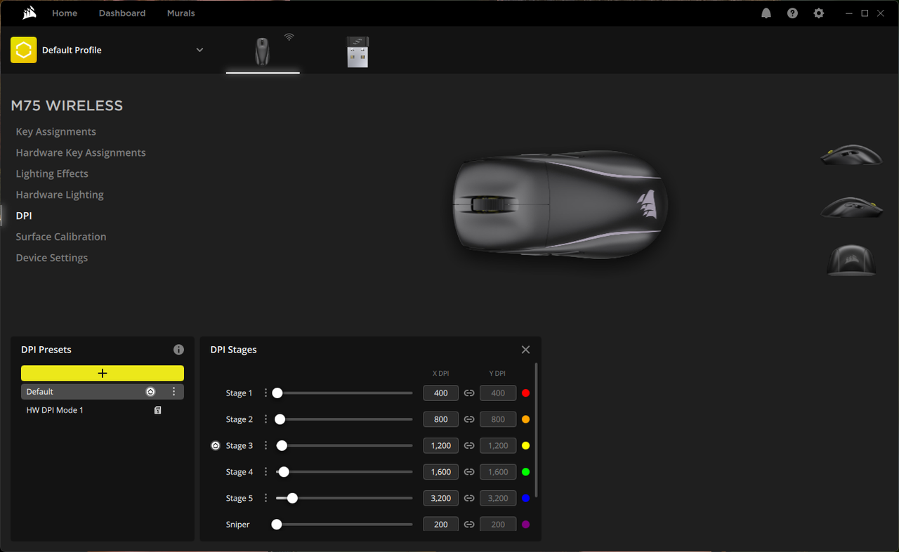 Corsair M75 Wireless