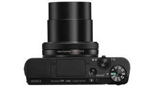 The top plates of the RX100 IV, RX100 V (pictured) and RX100 VI make the presence of 4K video clear. The RX100 III, meanwhile, has a Full HD recording option instead