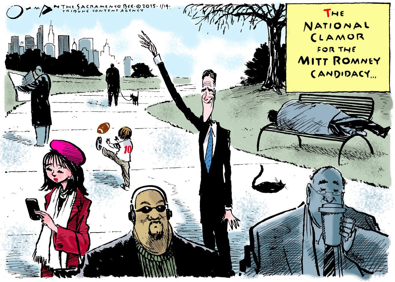 Political cartoon U.S. Mitt Romney