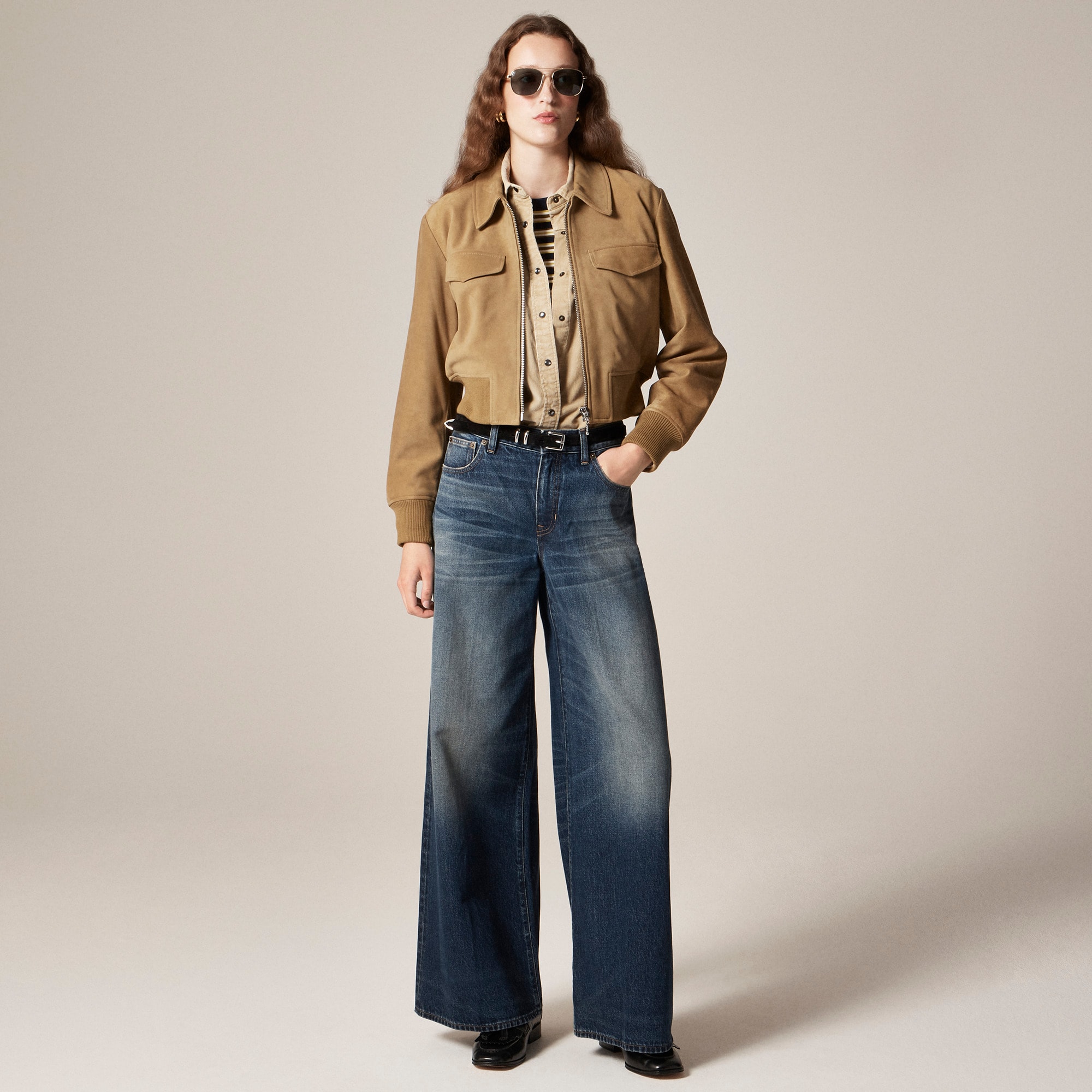 Mid-Rise Superwide-Leg Jean