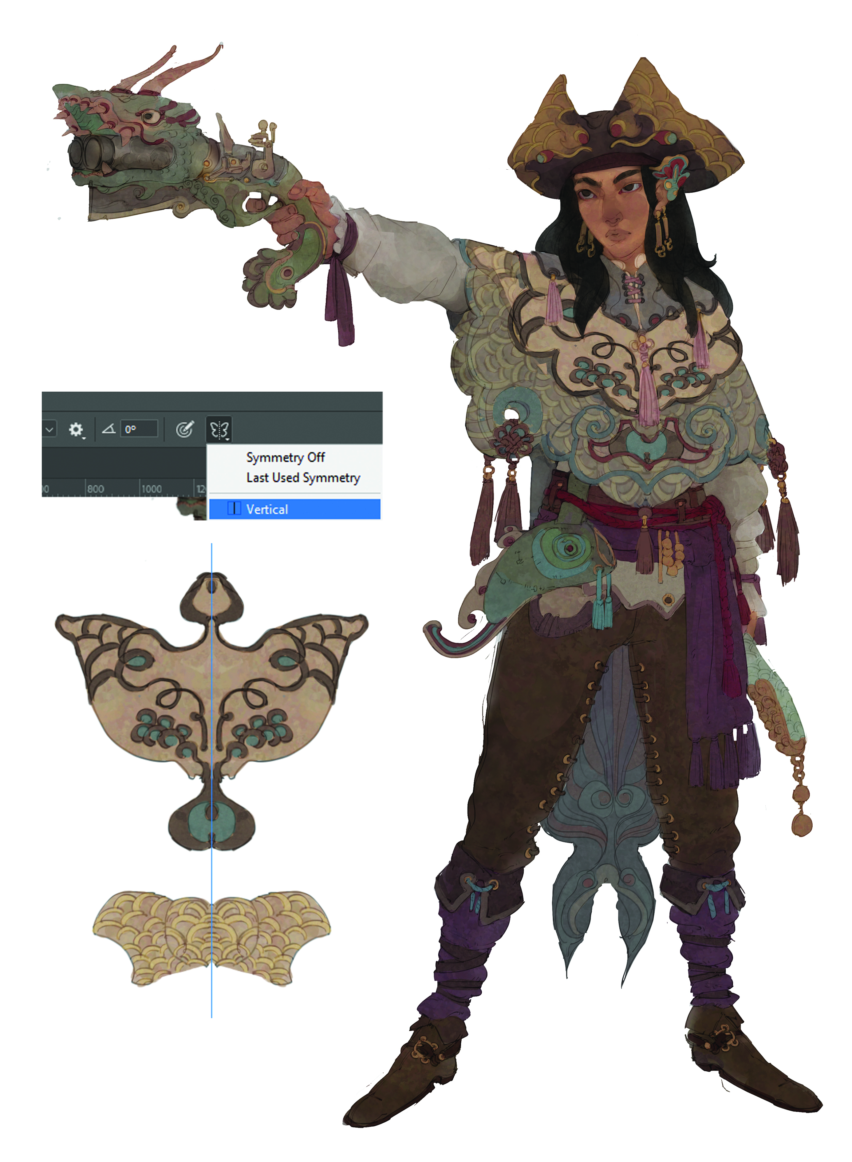 Character design in process