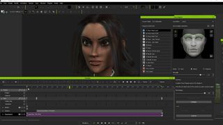 Reallusion lip sync animation software screenshot, a woman on the screen with settings outlined