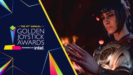 Baldur's Gate 3 winning at the Golden Joystick Awards 2023