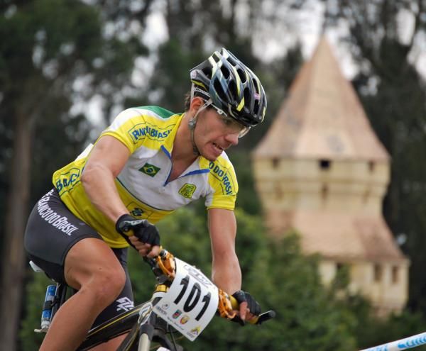 A rider at the Pan Am Championships in Colombia