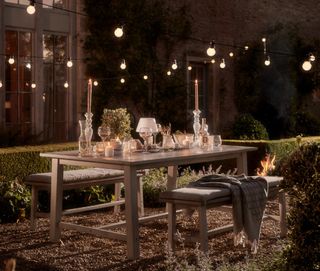 Light up an outdoor living room area: NEW Ravenna Lounge Set Cox and Cox
